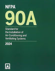 NFPA 90A, Air-Conditioning and Ventilating Systems, 2024 – Paperback