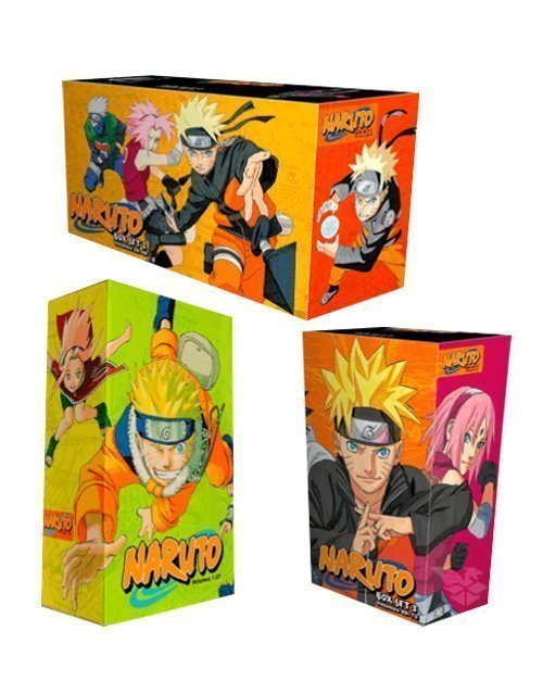 Naruto Complete Manga Box Sets 1, 2 & 3