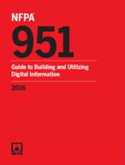 NFPA 951: Guide to Building and Utilizing Digital Information, 2016 Edition