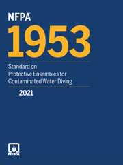NFPA 1953: Standard on Protective Ensembles for Contaminated Water Diving, 2021 Edition