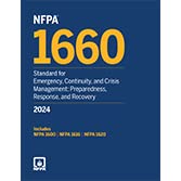 NFPA 1660, Standard for Emergency, Continuity, and Crisis Management: Preparedness, Response, and Recovery, 2024 Edition