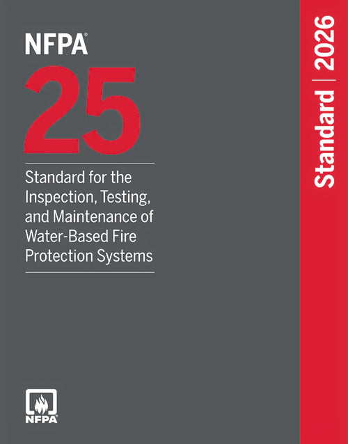 NFPA 25, ITM of Water-Based Fire Protection Systems (2026) – Paperback