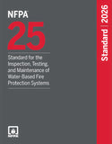 NFPA 25, ITM of Water-Based Fire Protection Systems (2026) – Paperback