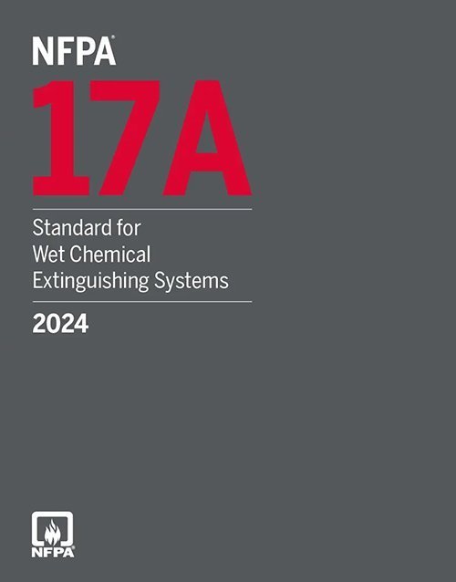 NFPA 17A, Wet Chemical Extinguishing Systems, 2024 – Paperback