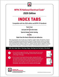 National Fire Protection Association NFPA 70, National Electrical Code (NEC) Self-Adhesive Index Tabs 2026