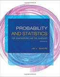 Probability and Statistics for Engineering and the Sciences 9th Ed