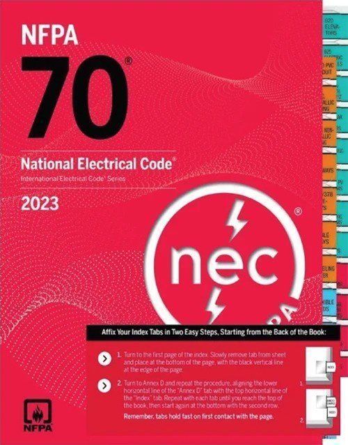NFPA 70 NEC 2023 Code book with Index Tabs